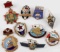 LOT OF 9 ENAMELED RUSSIAN USSR BADGES