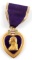 WWII NUMBERED PURPLE HEART MEDAL MILITARY MERIT