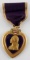 WWII NUMBERED PURPLE HEART MEDAL MILITARY MERIT