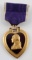 WWII NUMBERED PURPLE HEART MEDAL MILITARY MERIT