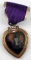 WWI NAMED PURPLE HEART MEDAL WITH OFFICER LIST