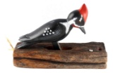 ARTISANT CHAMARD WOODPECKER FOLK ART DOOR KNOCKER