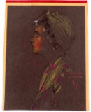 FREDERICK WITTON VINTAGE COLORED PENCIL PORTRAIT