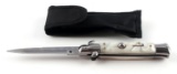 ITALIAN MADE AKC SWITCHBLADE KNIFE MOTHER PEARL