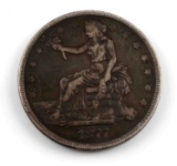 1877 U.S. SILVER SEATED LIBERTY TRADE DOLLAR XF