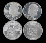 EISENHOWER DOLLAR 40% SILVER COIN LOT W PROOFS