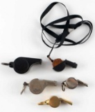 ASSORTED COLLECTIBLE LOT OF 5 WHISTLES THUNDERER