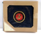 UNITED STATES MARINE CORPS LEATHER PHOTO BOOK