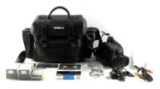 SONY CCD TR71 VIDEO CAMERA WITH BATTERIES CORD BAG