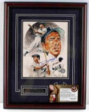 JOE DIMAGGIO AUTOGRAPHED GFA  ART LITHOGRAPH