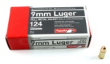 50 ROUNDS OF AGUILA 9MM LUGER AMMUNITION 124 GR 2