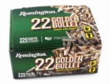 225 ROUNDS REMINGTON .22 LR GOLDEN BULLET AMMO