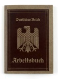 WWII GERMAN ARBEITSBUCH BOOKLET W MANY STAMPS