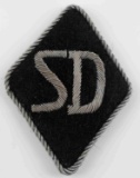 WWII GERMAN WAFFEN SS SD SLEEVE DIAMOND