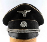 WWII THIRD REICH GERMAN WAFFEN SS VISOR CAP