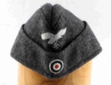 WWII GERMAN THIRD REICH WOOL LUFTWAFFE SIDE CAP