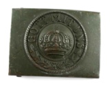 WWII THIRD REICH PRUSSIAN ENLISTED MAN BELT BUCKLE