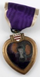 WWI NAMED PURPLE HEART MEDAL WITH OFFICER LIST
