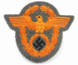 WWII GERMAN THIRD REICH POLICE SPORTS PATCH