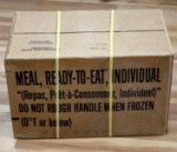 ONE BOX OF 12 FLAMELESS MRE MEALS READY TO EAT