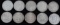 10 MORGAN SILVER DOLLAR COINS SAN FRANCISCO MINT