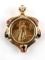 1/10 OUNCE AMERICAN EAGLE GOLD & GEMSTONE PENDANT