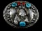 NATIVE AMERICAN SOUTHWEST STERLING SILVER BUCKLE