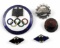 WWII GERMAN THIRD REICH LOT ENAMEL BADGES & PINS
