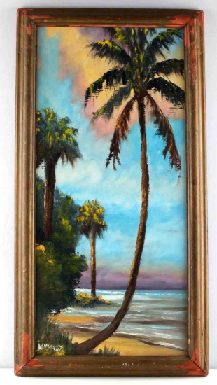 N.E. WRIGHT FLORIDA HIGHWAYMEN ORIGINAL PAINTING