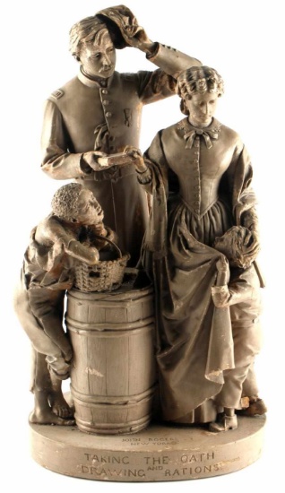 JOHN ROGERS TAKING THE OATH SCULPTURE
