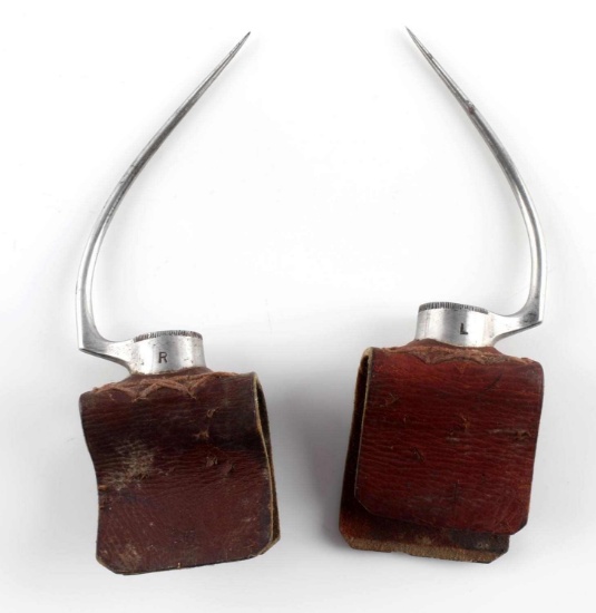 ANTIQUE PAIR OF COCK FIGHTING SPURS