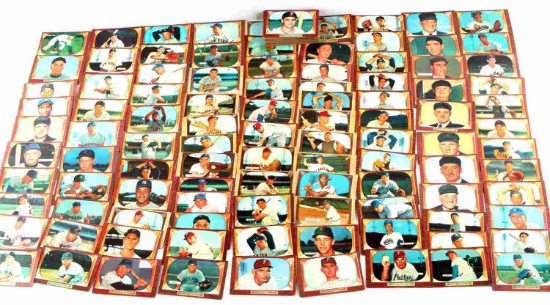 SET OF 137 GOLDEN AGE 1955 BOWMAN BASEBALL CARDS