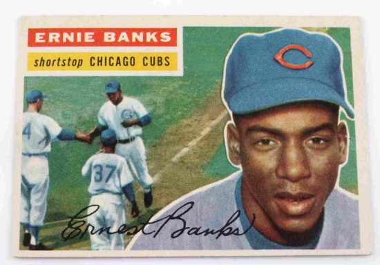 1956 ERNIE BANKS TOPPS #15 BASEBALL CARD