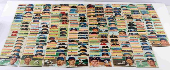 SET OF 150 GOLDEN AGE 1956 TOPPS BASEBALL CARDS