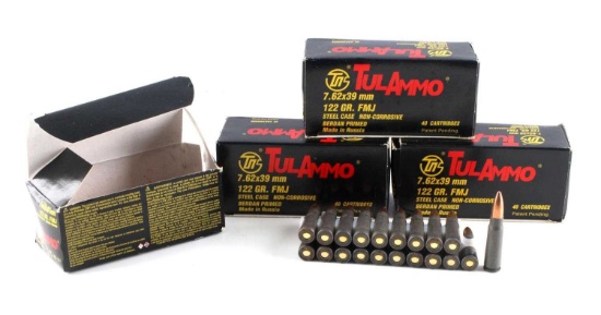160 ROUNDS 7.61X39 MM AMMUNITION BOXED TULAMMO