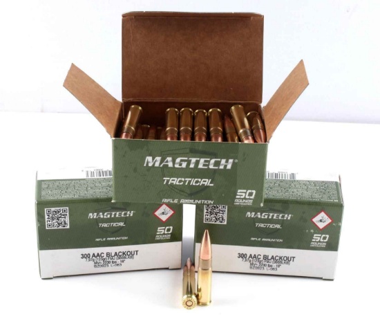 150 ROUNDS MAGTECH 300 AAC BLACKOUT AMMO IN BOXES