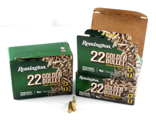 450 RDS REMINGTON GOLDEN BULLET .22 RF AMMO IN BOX