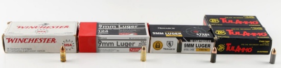 250 RDS 9MM LUGER AMMO TUL MONARCH WINCHESTER