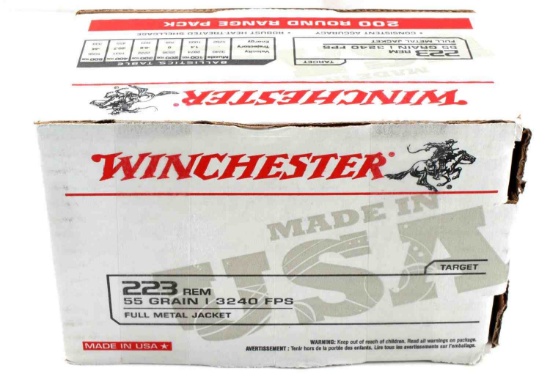 200 ROUNDS OF 223 WINCHESTER AMMUNITION 55 GRAIN