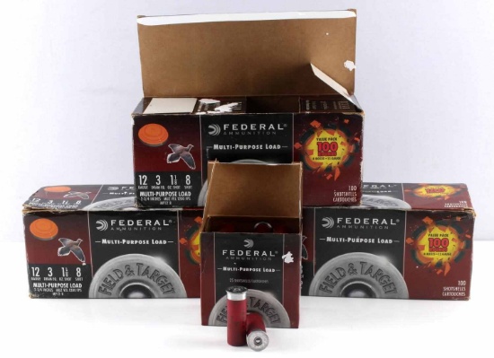 300 ROUNDS OF FEDERAL 12 GAUGE SHOTGUN AMMUNITION