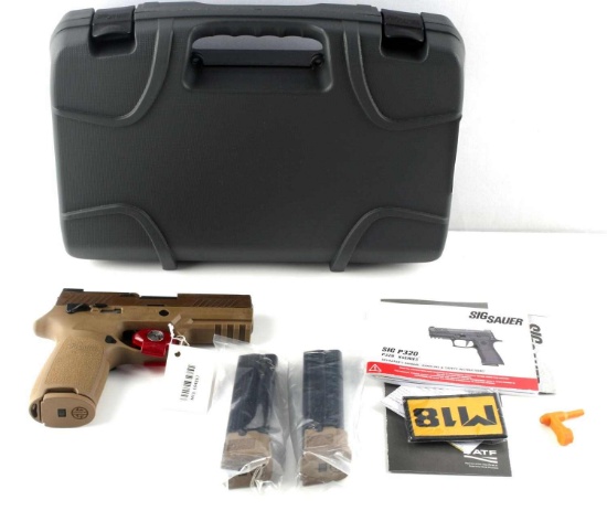 SIG SAUER P320 M18 SEMI AUTO PISTOL NIB XTRA CLIP