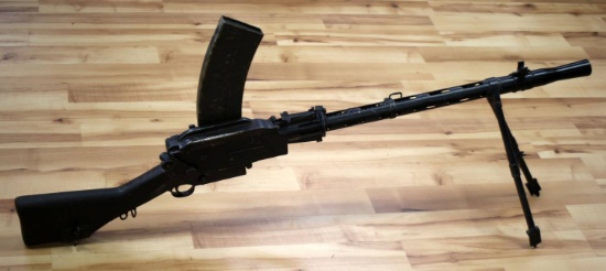 INERT DANISH MADSEN LIGHT MACHINE GUN 8 MM POURED