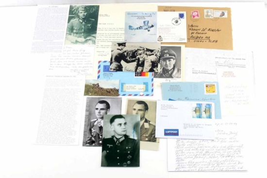 WWII GERMAN SIGNED PHOTOS OF IRON CROSS RECIPIENTS