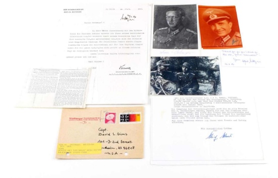 WWII GERMAN SIGNED PHOTOS OF IRON CROSS RECIPIENTS