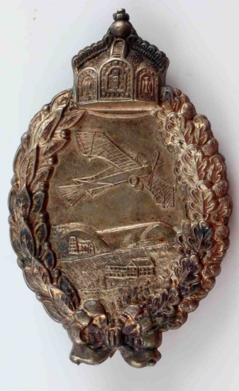 IMPERIAL GERMAN WWI PRUSSIAN SILVER PILOT BADGE