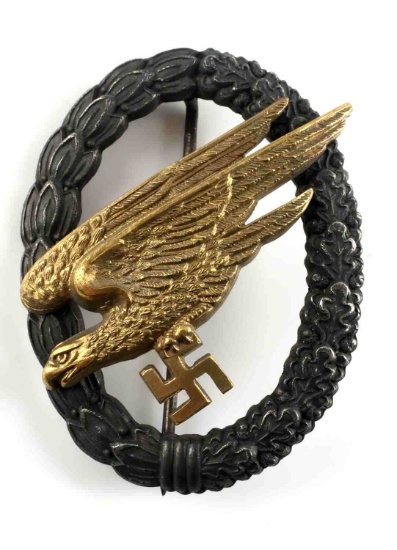 WWII THIRD REICH LUFTWAFFE PARATROOPER BADGE