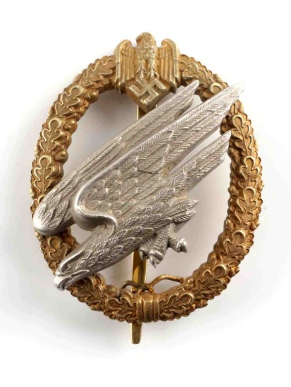 WWII GERMAN REICH PARATROOPER 2ND TYPE BADGE