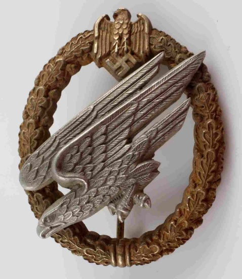 WWII THIRD REICH LUFTWAFFE PARATROOPER BADGE