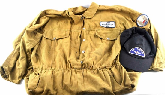 VIETNAM ERA AIR AMERICA FLIGHT SUIT AND BALL CAP