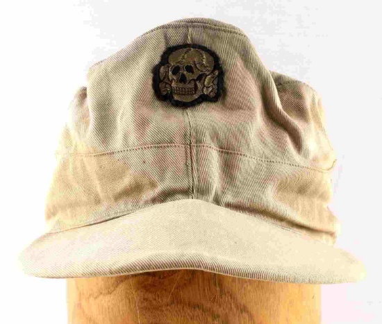 WWII GERMAN THIRD REICH SS TOTENKOPF FIELD CAP